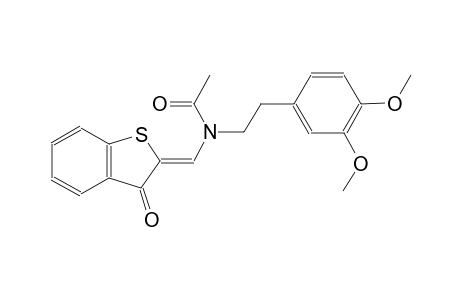 N-[2-(3,4-dimethoxyphenyl)ethyl]-N-[(Z)-(3-oxo-1-benzothien-2(3H)-ylidene)methyl]acetamide