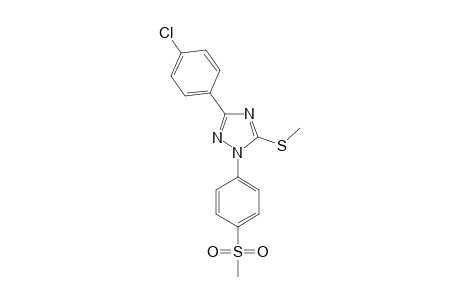 1-[4-(METHYLSULFONYL)-PHENYL]-3-(4-CHLOROPHENYL)-5-(METHYLTHIO)-1H-1,2,4-TRIAZOLE