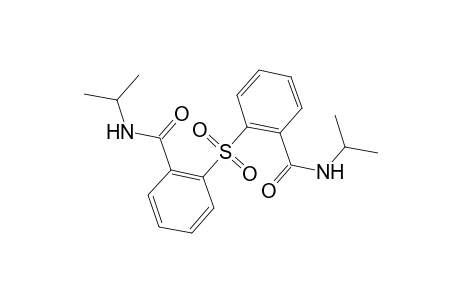 2-[2-[oxo-(propan-2-ylamino)methyl]phenyl]sulfonyl-N-propan-2-ylbenzamide