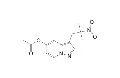 5-Acetoxy-2-methyl-3-(2-methyl-2-nitropropyl)pyrazolo[1,5-a]pyridine