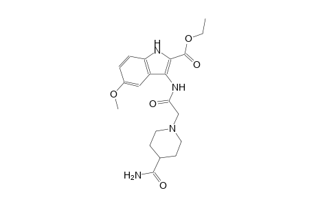 ethyl 3-({[4-(aminocarbonyl)-1-piperidinyl]acetyl}amino)-5-methoxy-1H-indole-2-carboxylate