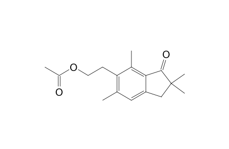 6-[2'-ACETOXYETHYL]-2,2,5,7-TETRAMETHYLINDAN-1-ONE;ACETYL-PTEROSIN-Z