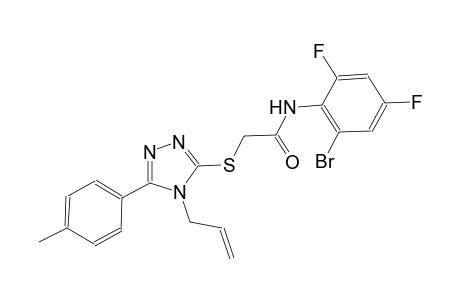 2-{[4-allyl-5-(4-methylphenyl)-4H-1,2,4-triazol-3-yl]sulfanyl}-N-(2-bromo-4,6-difluorophenyl)acetamide