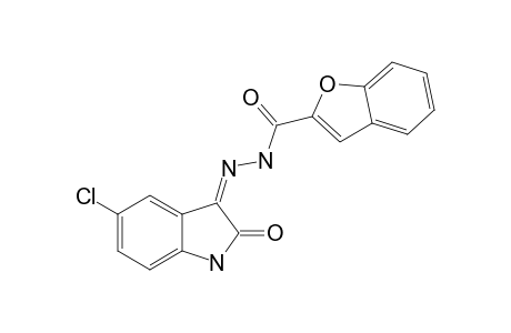(Z)-N'-(5-CHLORO-2-OXOINDOLIN-3-YLIDENE)-BENZOFURAN-2-CARBHYDRAZIDE