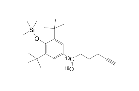 Trimethylsilyl-13-c, 18-O-tebufelone - derivative
