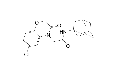 2H-1,4-Benzoxazine-4-acetamide, 6-chloro-3,4-dihydro-3-oxo-N-tricyclo[3.3.1.1(3,7)]dec-1-yl-