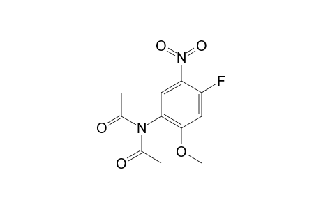 4-Fluoro-2-methoxy-5-nitrophenylamine, N,N-bis-acetyl