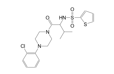 N-(1-{[4-(2-chlorophenyl)-1-piperazinyl]carbonyl}-2-methylpropyl)-2-thiophenesulfonamide
