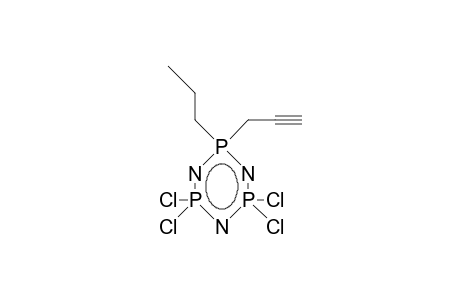 1-Propyl-1-(2-propynyl)-tetrachloro-phosphacene