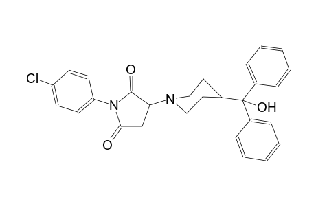 1-(4-Chlorophenyl)-3-[4-[hydroxy(diphenyl)methyl]-1-piperidinyl]pyrrolidine-2,5-dione