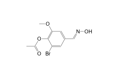 2-bromo-4-[(E)-(hydroxyimino)methyl]-6-methoxyphenyl acetate
