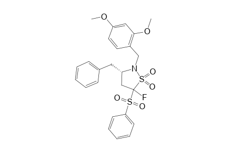 (3S)-3-BENZYL-2-(2,4-DIMETHOXYBENZYL)-5-FLUORO-5-(PHENYLSULFONYL)-ISOTHIAZOLIDINE-1,1-DIOXIDE