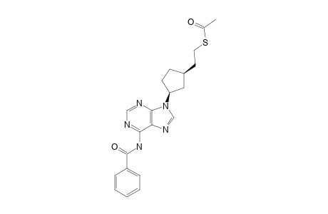 5'-[( Acetylthio)methyl]-N(6)-benzoyl-2',3',5'-trideoxy-1'a-carbaadenosine