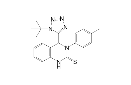 4-(1-(tert-butyl)-1H-tetrazol-5-yl)-3-(p-tolyl)-3,4-dihydroquinazoline-2(1H)-thione