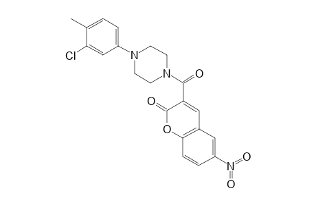 3-[4-(3-chloranyl-4-methyl-phenyl)piperazin-1-yl]carbonyl-6-nitro-chromen-2-one