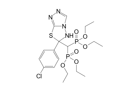 Tetraethyl (6-(4-chlorophenyl)-5,6-dihydro-[1,2,4]triazolo[3,4-b][1,3,4]thiadiazol-6-yl)-methylenediphosphonate