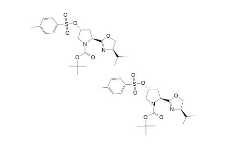 (2S,5'S,4R)-N-TERT.-BUTYLOXYCARBONYL-2-(4',5'-DIHYDRO-5'-ISOPROPYL-1',3'-OXAZOL-2'-YL)-4-(METHYLSULFONYL)-OXYLPROLINE