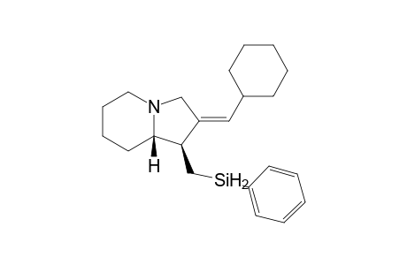(1R*,2E,9S*)-2-(Cyclohexylmethylene)-1-(phenylsilyl)methyloctahydroindolizidine