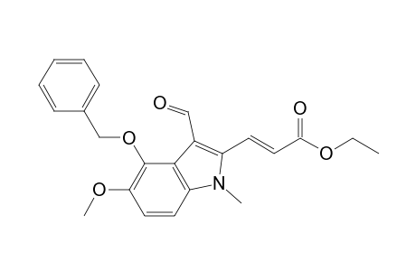 (E)-Ethyl 3-(4-benzyloxy-3-formyl-5-methoxy-1-methyl-2-indolyl)prop-2-enoate