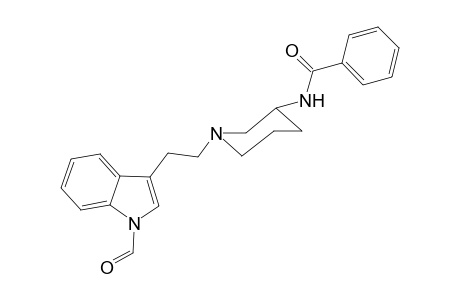 N-{-1'-[2'-(1"-Formyl-1H-indol-3'-yl)ethyl]-4-piperidinyl}-nenzamide