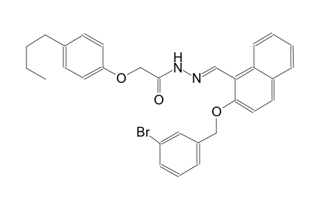 acetic acid, (4-butylphenoxy)-, 2-[(E)-[2-[(3-bromophenyl)methoxy]-1-naphthalenyl]methylidene]hydrazide