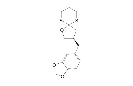 2,2-[3-[3,4-(Methylenedioxy)benzyl]-1-oxa-1,4-butanediyl]-1,3-dithiane