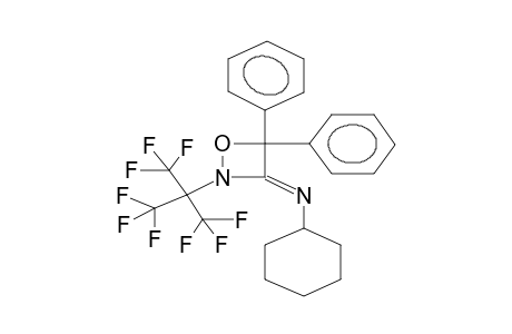 2-PERFLUOROTERT-BUTYL-3-CYCLOHEXYLIMINO-4,4-DIPHENYL-1-OXA-2-AZACYCLOBUTANE