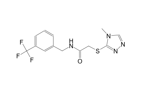 2-[(4-methyl-4H-1,2,4-triazol-3-yl)sulfanyl]-N-[3-(trifluoromethyl)benzyl]acetamide