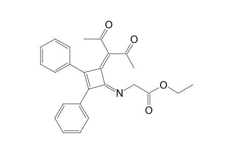2-(Diacetylmethylene)-1-(ethoxycarbonylmethylimino)-3,4-diphenyl-3-cyclobutene