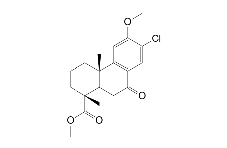 Methyl 13-chloro-12-methoxy-7-oxopodocarpa-8,11,13-triene-19-oate