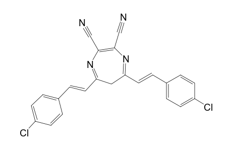 5,7-Bis(4-chlorostyryl)-2,3-dicyano-6H-1,4-diazepine