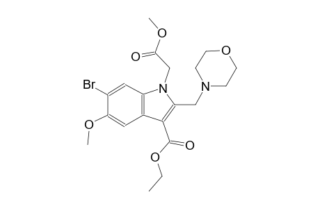 1H-indole-1-acetic acid, 6-bromo-3-(ethoxycarbonyl)-5-methoxy-2-(4-morpholinylmethyl)-, methyl ester