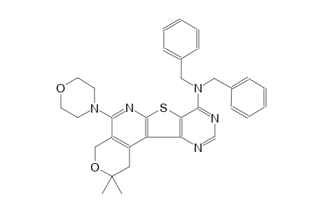 N,N-dibenzyl-2,2-dimethyl-5-(4-morpholinyl)-1,4-dihydro-2H-pyrano[4'',3'':4',5']pyrido[3',2':4,5]thieno[3,2-d]pyrimidin-8-amine