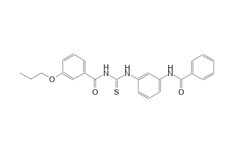 N-[3-({[(3-propoxybenzoyl)amino]carbothioyl}amino)phenyl]benzamide