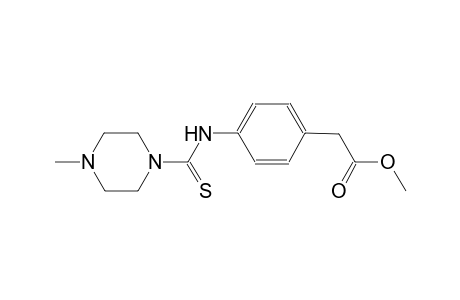 methyl (4-{[(4-methyl-1-piperazinyl)carbothioyl]amino}phenyl)acetate