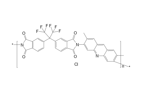 Poly[(4,4'-hexafluoroisopropylidene)diphthalic anhydride-alt-Acridine Yellow G]