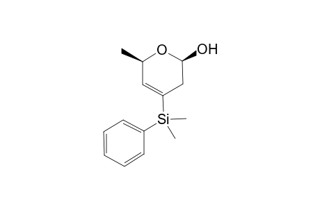 6-Methyl-4-phenyldimethylsilyl-3,6-dihydro-2H-pyran-2-ol
