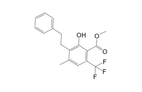 Methyl 2-Hydroxy-4-methyl-3-(2-phenylethyl)-6-(trifluoromethyl)benzoate