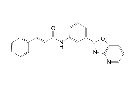 (2E)-N-(3-[1,3]oxazolo[4,5-b]pyridin-2-ylphenyl)-3-phenyl-2-propenamide