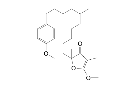 5-Methoxy-2-(10-(4-methoxyphenyl)-6-methyldecyl)-2,4-dimethylfuran-3(2H)-one