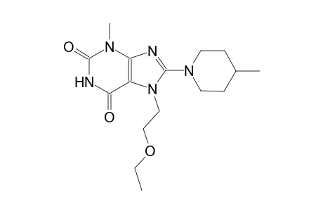 7-(2-ethoxyethyl)-3-methyl-8-(4-methyl-1-piperidinyl)-3,7-dihydro-1H-purine-2,6-dione