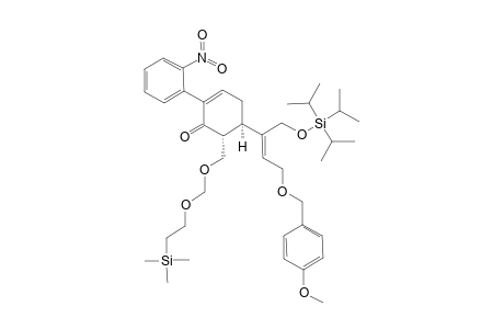 (5R,6R)-5-[(E)-3-(4-METHOXYBENZYLOXY)-1-TRIISOPROPYLSILYLOXYMETHYL-1-PROPENYL]-2-(2-NITROPHENYL)-6-[2-(TRIMETHYLSILYL)-ETHOXYMETHOXYMETHYL]-CYCLOHEX-2-ENONE