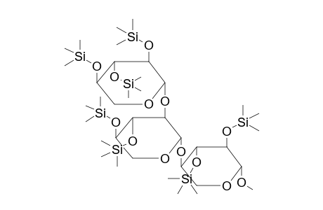 METHYL 4-O-[3',4'-DI-O-TRIMETHYLSILYL-2'-O-(2,3,4-TRI-O-TRIMETHYLSILYL-BETA-D-XYLOPYRANOSYL)-BETA-D-XYLOPYRANOSYL]-2,3-DI-O-TRIMETHYLSILYL-BETA-D-XYLOPYRANOSIDE