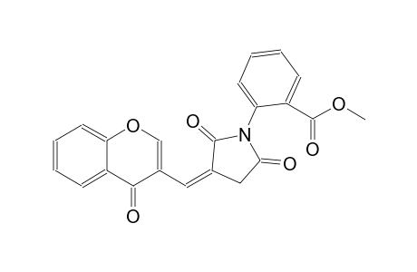 benzoic acid, 2-[(3Z)-2,5-dioxo-3-[(4-oxo-4H-1-benzopyran-3-yl)methylene]pyrrolidinyl]-, methyl ester