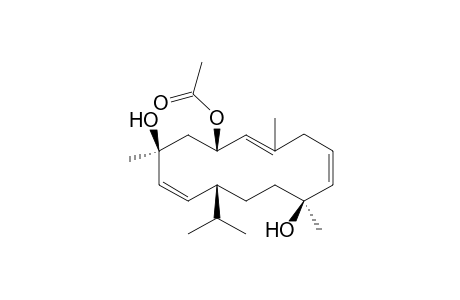 4,7,13-Cyclotetradecatriene-1,3,9-triol, 1,5,9-trimethyl-12-(1-methylethyl)-, 3-acetate, [1S-(1R*,3S*,4E,7E,9R*,12R*,13E)]-