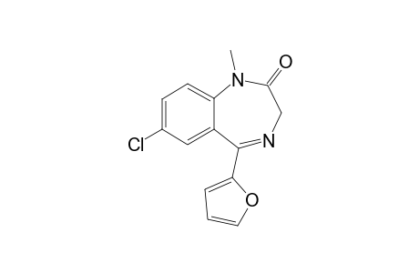 1-Methyl-7-chloro-5-(2'-furyl)-1,3-dihydrobenzo[e][1,4]diazepine-2-one