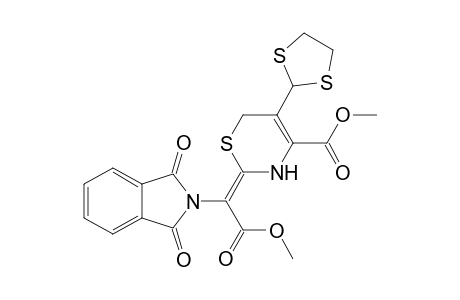 (2Z)-2-[1-(1,3-dioxo-2-isoindolyl)-2-methoxy-2-oxoethylidene]-5-(1,3-dithiolan-2-yl)-3,6-dihydro-1,3-thiazine-4-carboxylic acid methyl ester