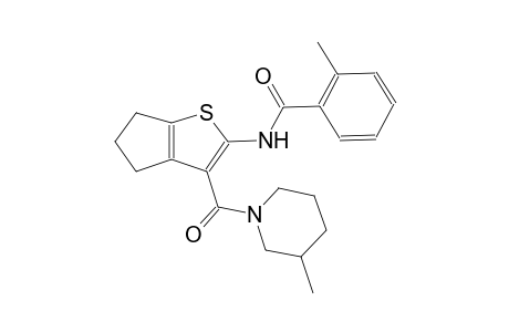benzamide, N-[5,6-dihydro-3-[(3-methyl-1-piperidinyl)carbonyl]-4H-cyclopenta[b]thien-2-yl]-2-methyl-
