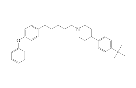 Piperidine, 4-[4-(1,1-dimethylethyl)phenyl]-1-[5-(4-phenoxyphenyl)pentyl]-