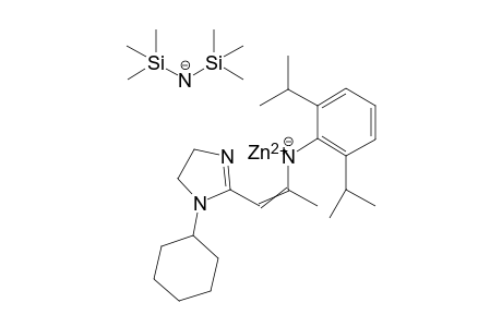 [{2-(1-Cyclohexyl-imidazolidine-2-ylidene)-1-methylethylidene-(2,6-diisopropylphenyl)aminato}bis(trimethysilylamido)zinc]